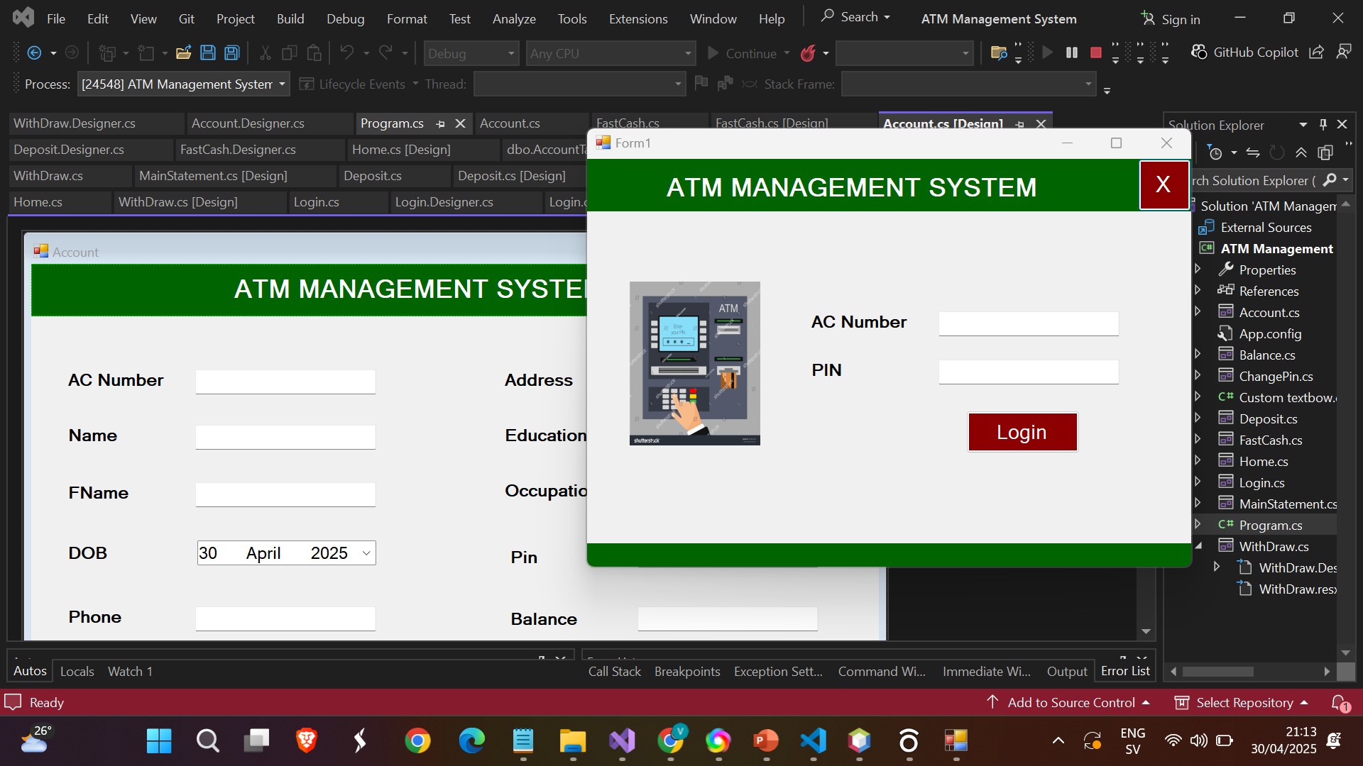 ATM Management System Thumbnail