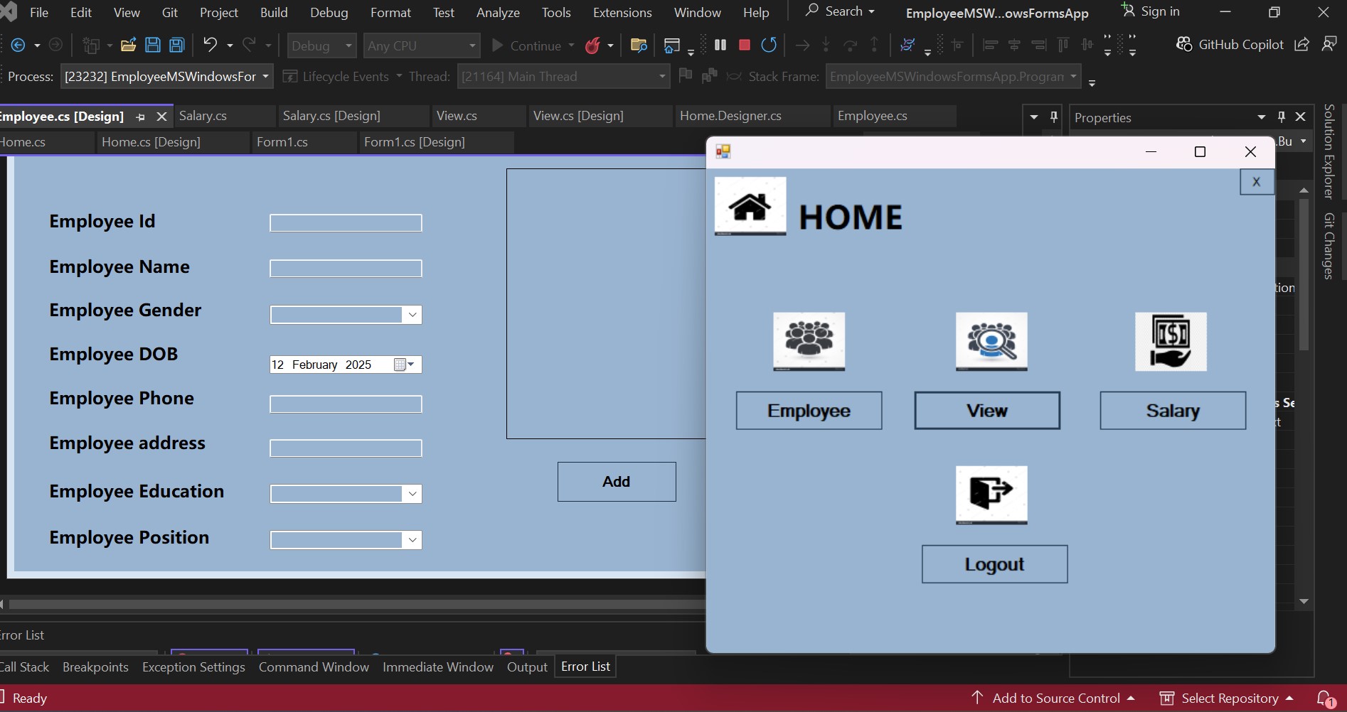Employee Management System Thumbnail